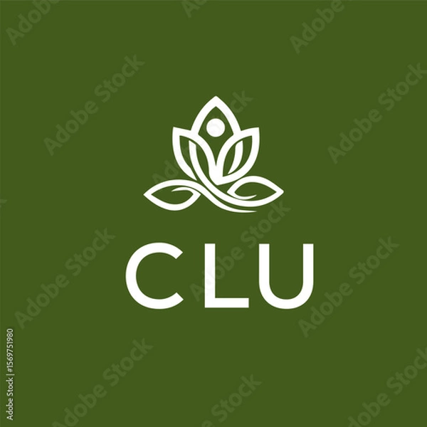 Fototapeta CLU Letter Initial Logo Design Template Vector Illustration
