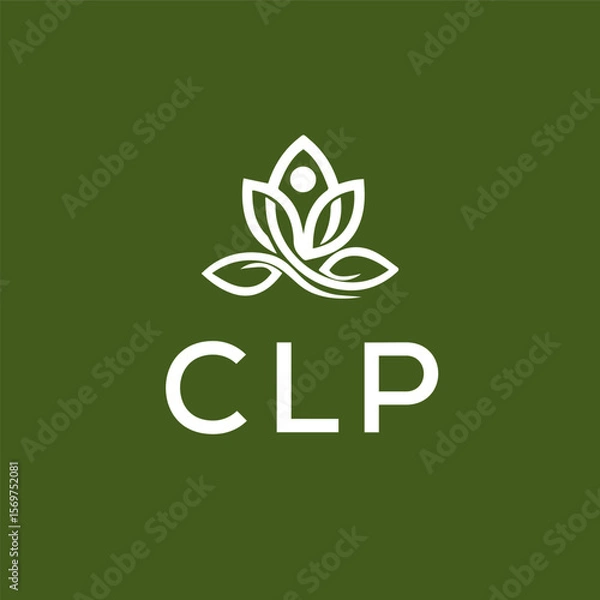 Fototapeta CLP Letter Initial Logo Design Template Vector Illustration