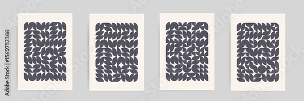 Fototapeta Abstract Petal Geometry Background with Soft Texture