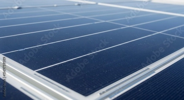 Fototapeta Solar Panel Array: Clean Energy Technology, Sustainable Power Generation