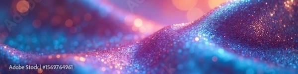 Fototapeta Iridescent Shimmering Surfaces Breathtaking Close-up of Light Reflections, Perfect for Artistic Backgrounds and Design Projects