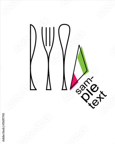 Fototapeta Nife, fork, spoon