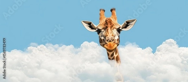 Obraz Giraffe in the clouds (1)