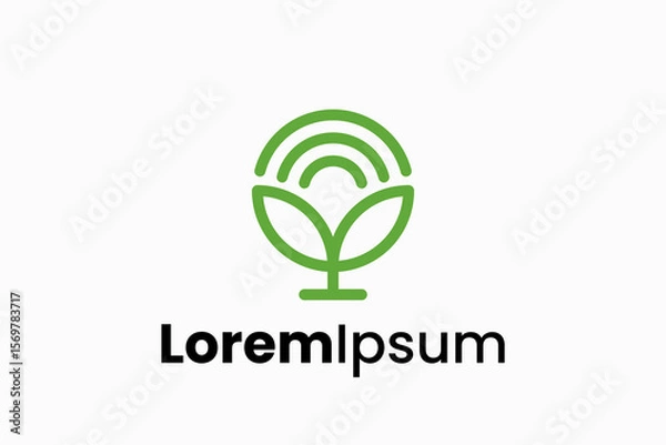 Fototapeta Tree Signal Vector Logo Premium 