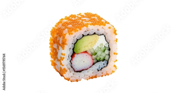 Fototapeta Isolated Sushi Roll