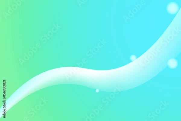 Fototapeta air cooling background healthy concept with green and blue gradient