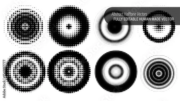 Fototapeta Abstract Halftone Vector Assets,