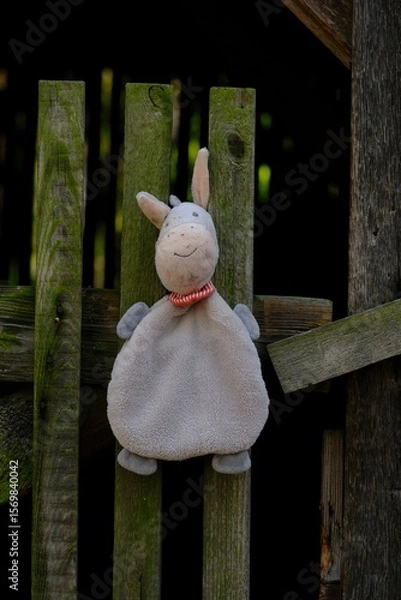 Obraz Verlorenes Schmusetuch für ein Baby