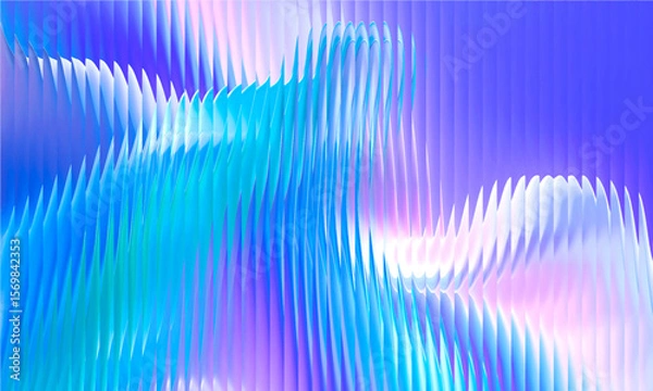 Fototapeta Vector Y2K Glass grainy Blurred, hologram colors. Multicolored glass texture for banner, wallpaper, template, print.