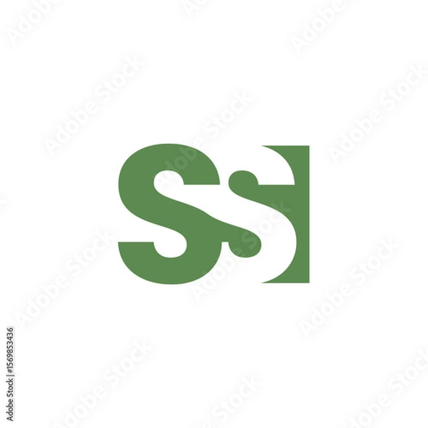 Obraz SS monogram logo