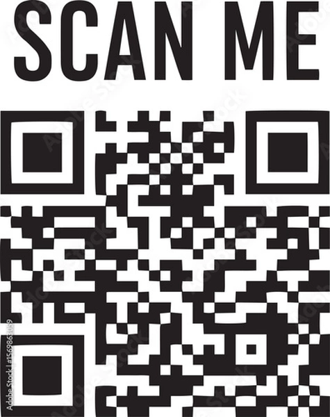 Obraz "Scan Me" QR Code for Marketing and Website Links