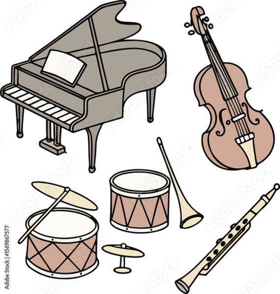 Obraz Adobe Illustrator Artwork  music-instrument