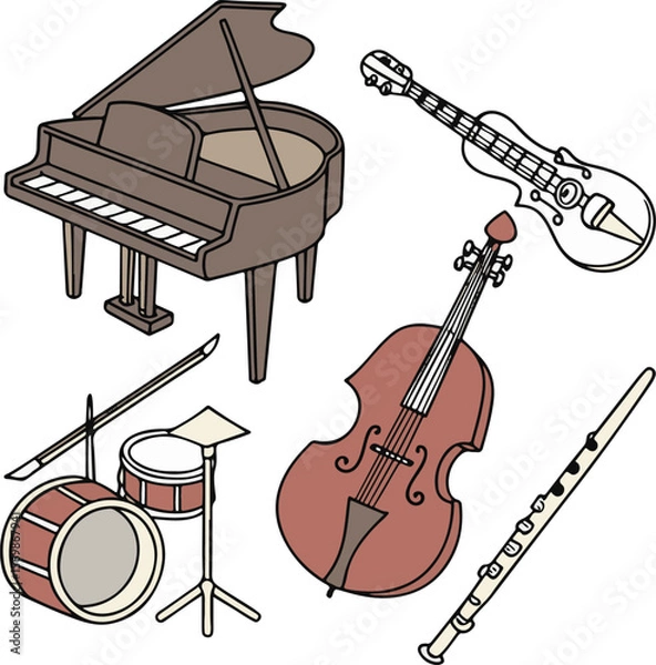 Obraz Adobe Illustrator Artwork  music-instrument