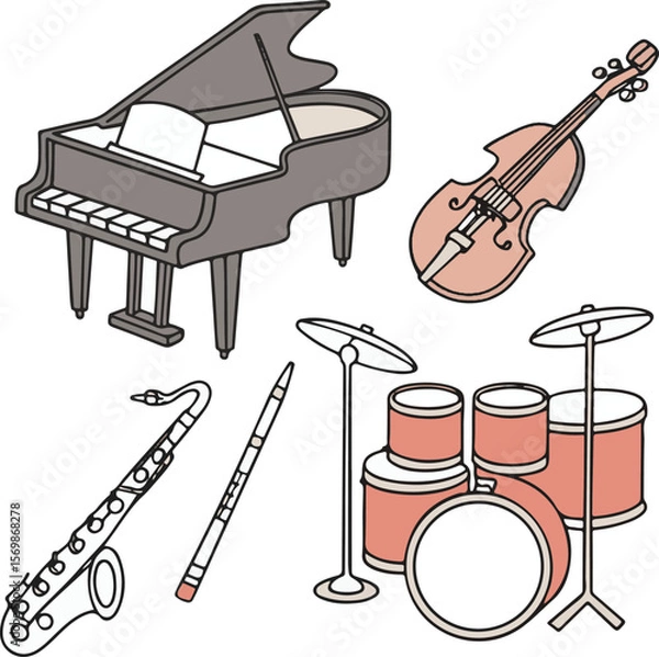 Obraz Adobe Illustrator Artwork  music-instrument