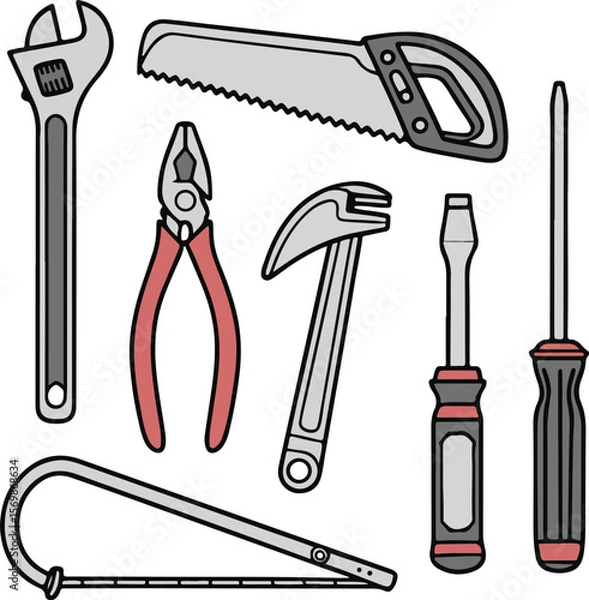 Obraz Adobe Illustrator Artwork plumbing-instrument-all