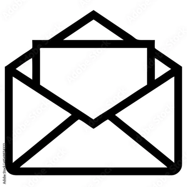 Fototapeta Unlock the secrets of effective communication with this simple envelope icon guide