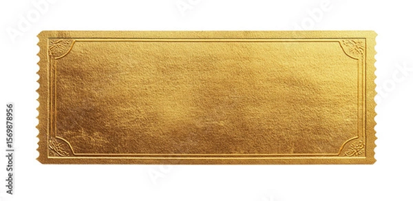 Fototapeta Gold ticket
