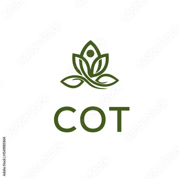 Fototapeta COT Letter Initial Logo Design Template Vector Illustration