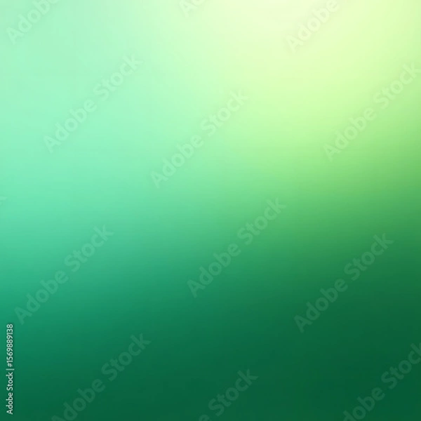 Fototapeta Emerald Gradient: A captivating emerald gradient cascades smoothly, creating a visually stunning and versatile design element. It exudes a sense of freshness and tranquility.