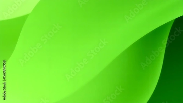 Fototapeta Green Gradient Abstract: A visually captivating gradient showcases a spectrum of verdant hues, forming graceful, flowing lines. The artwork exudes tranquility, perfect for various design projects.