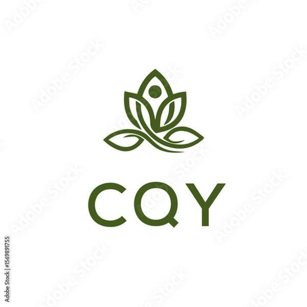 Fototapeta CQY Letter Initial Logo Design Template Vector Illustration