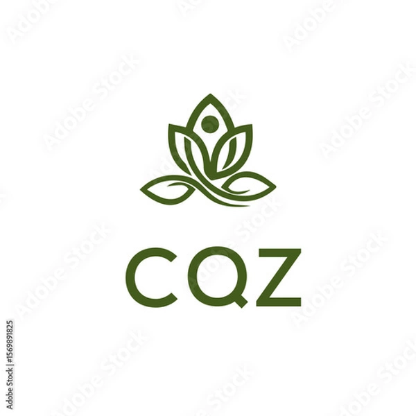 Fototapeta CQZ Letter Initial Logo Design Template Vector Illustration