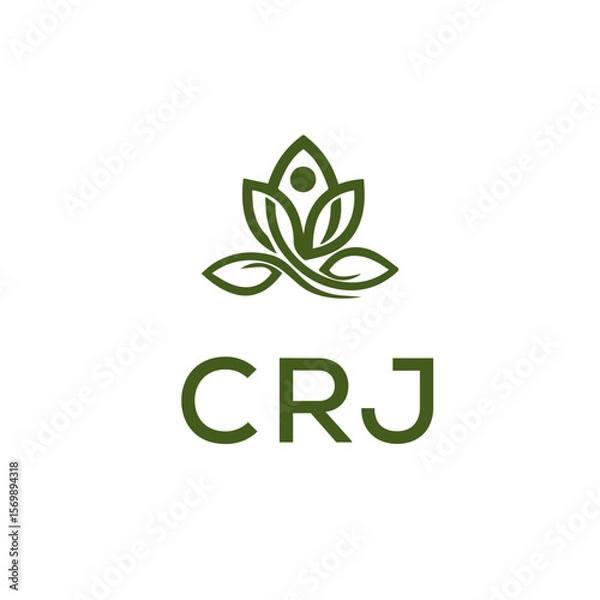 Fototapeta CRJ Letter Initial Logo Design Template Vector Illustration