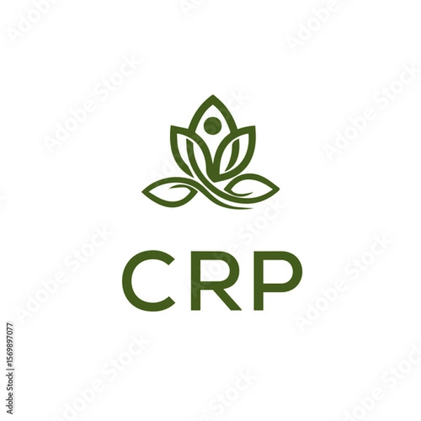 Fototapeta CRP Letter Initial Logo Design Template Vector Illustration