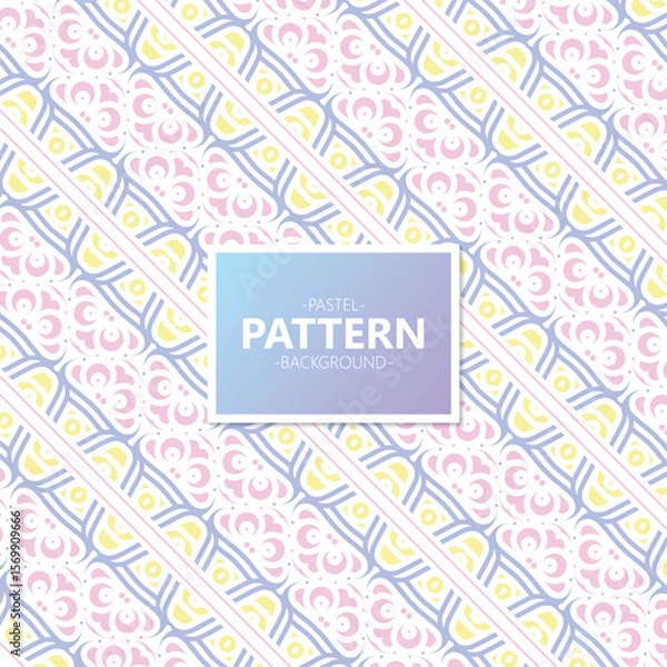 Fototapeta Pastel Color Abstract Decorative Repeatable Pattern Background