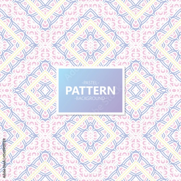 Fototapeta Pastel Color Abstract Decorative Repeatable Pattern Background
