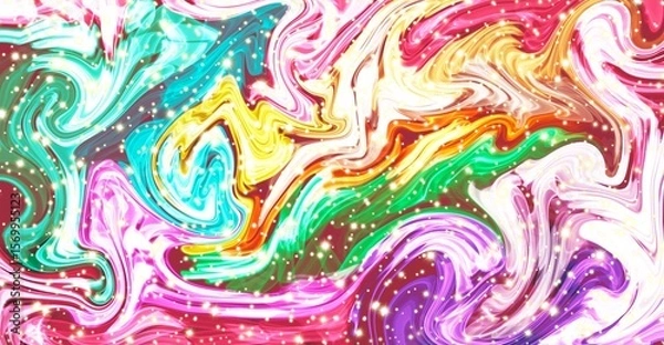 Obraz A textured background with various rainbow colors