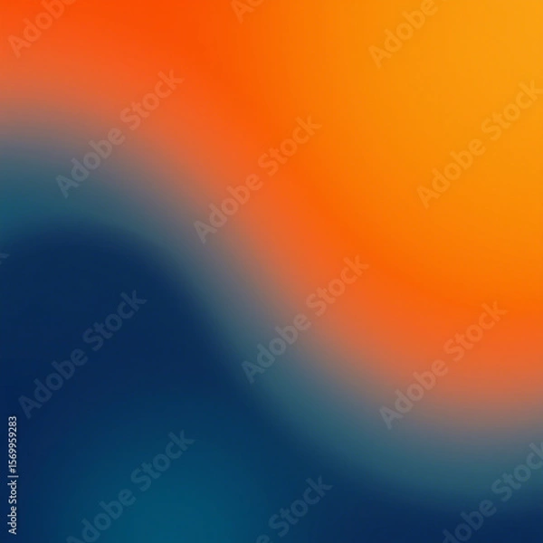 Obraz Teal orange black color gradient background, grainy texture effect, poster banner landing page backdrop design