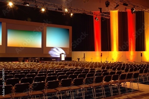 Fototapeta kolorowa sala konferencyjna