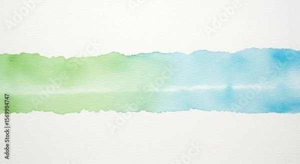 Obraz Minimalist Watercolor Tie Dye Stripe
