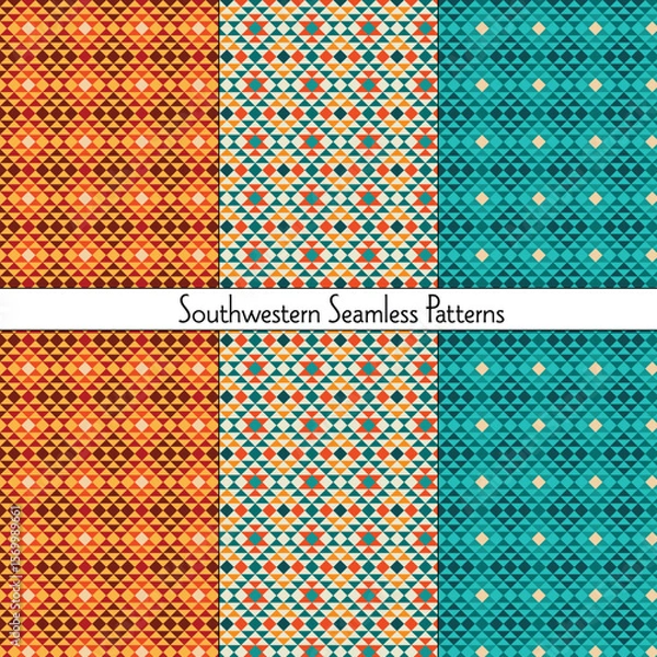 Obraz Southwestern Seamless Patterns