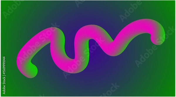 Fototapeta 3D Blend Flowing Background Colors Abstract Smooth Design Vector Illustration