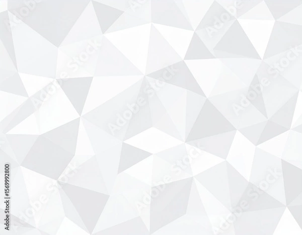 Obraz Cool-grey low-poly geometric mesh