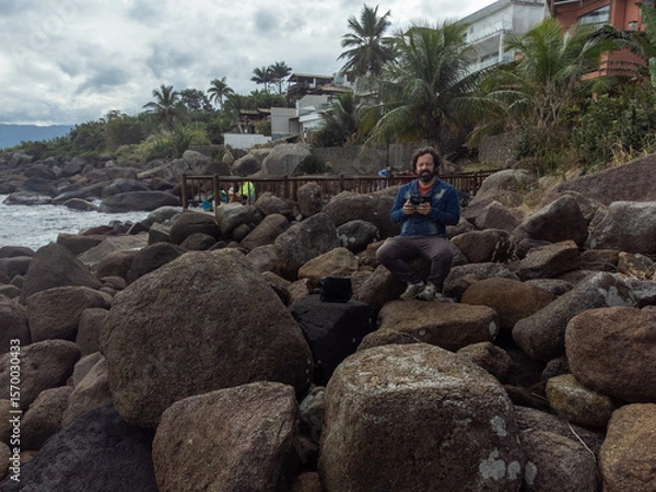 Obraz Rocks by the sea on a paradise island