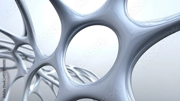 Fototapeta Abstract, metallic, network design.