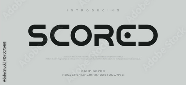Obraz Scored modern creative minimal alphabet small letter logo design