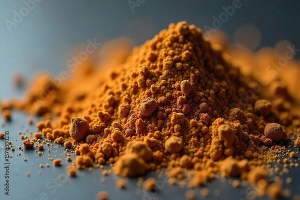 Fototapeta Close-up of Brown Heroin Powder A Stark Visual Depiction of Addictions Destructive Power