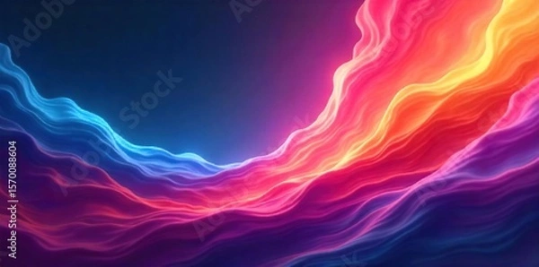 Fototapeta Dynamic Swirling Colors Abstract Looping Motion Background for Presentations, Websites & Videos