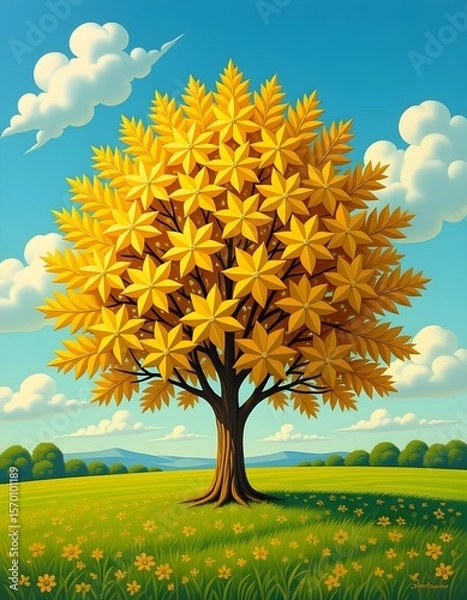 Obraz Golden tree