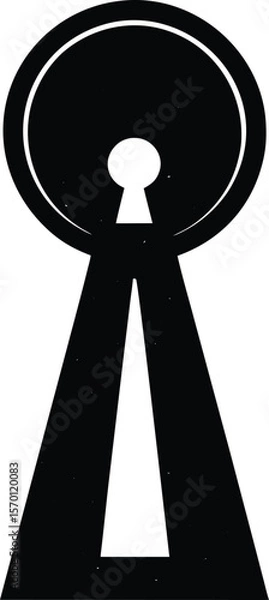 Obraz keyhole on white background.eps