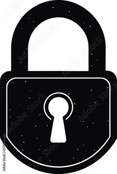 Obraz padlock on white background.eps