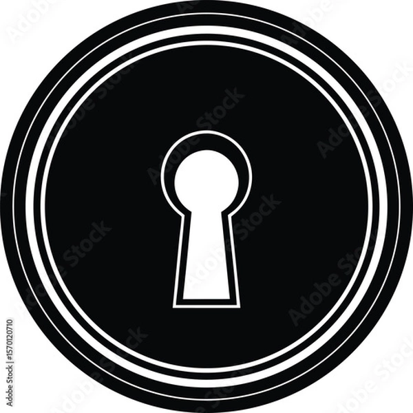 Obraz peephole on white background.eps