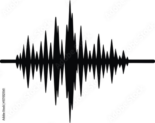 Obraz seismograph on white background.eps