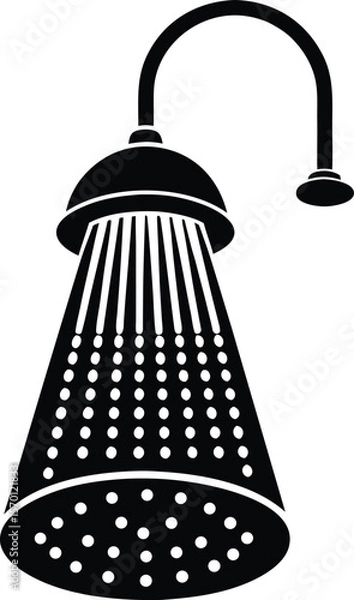 Obraz shower head on white background.eps