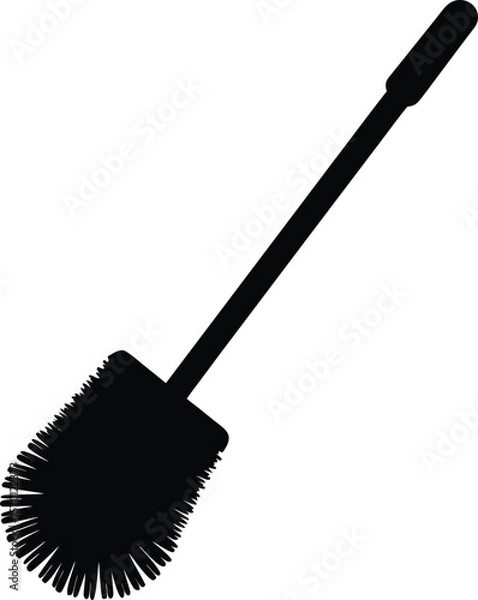 Obraz toilet brush on white background.eps