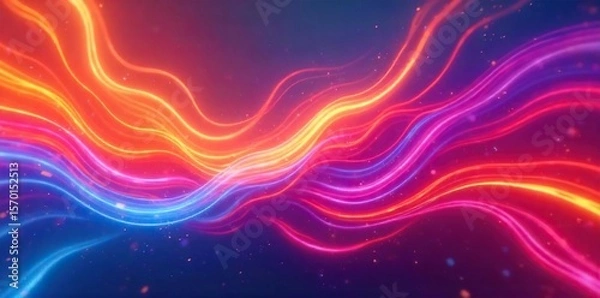 Fototapeta Vibrant Swirling Colors Abstract Motion Background for Websites and Video